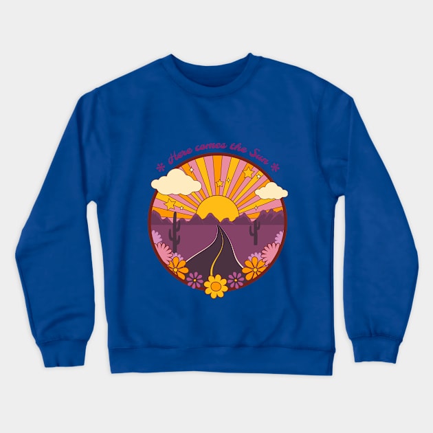 Road to Summer Crewneck Sweatshirt by bodyinsurf